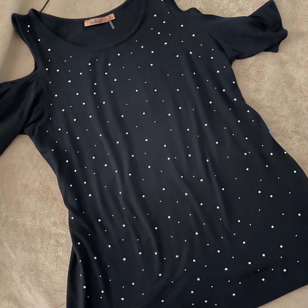 Belldini Cold Shoulder Top Large - Picture 4 of 14